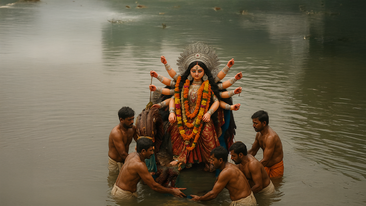 Durga Visarjan – The Emotional Farewell of Durga Puja