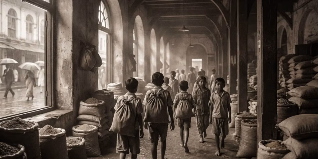 Colonial-era child factory workers