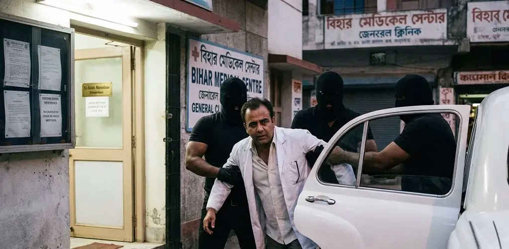 A doctor being kidnapped
