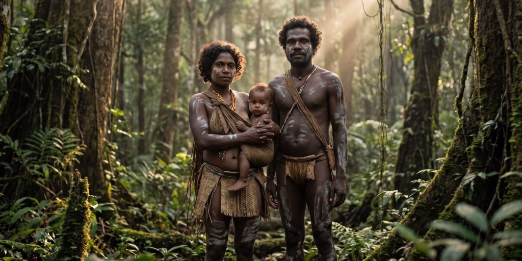 Onge tribe family