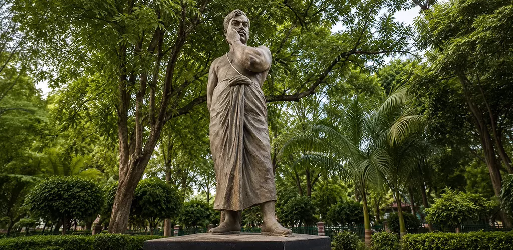 Azad’s statue, Alfred Park in Allahabad