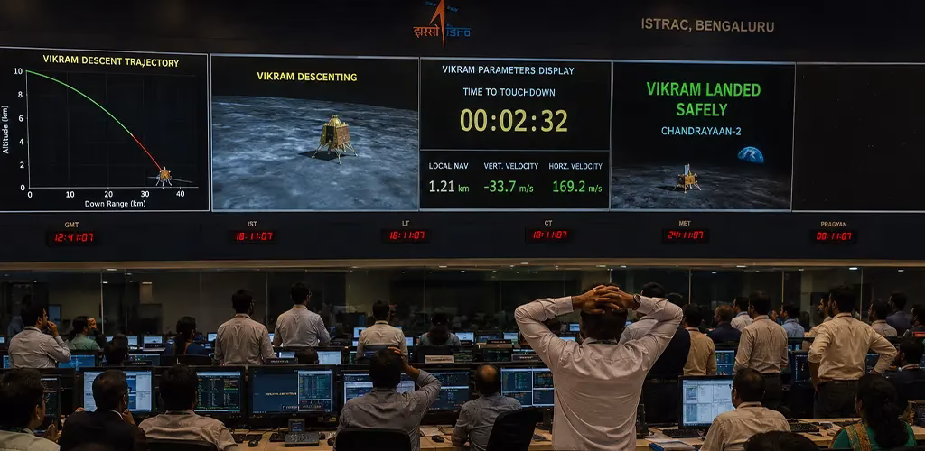 Vikram lunar landing sequence