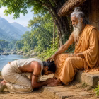 A sage with his disciples