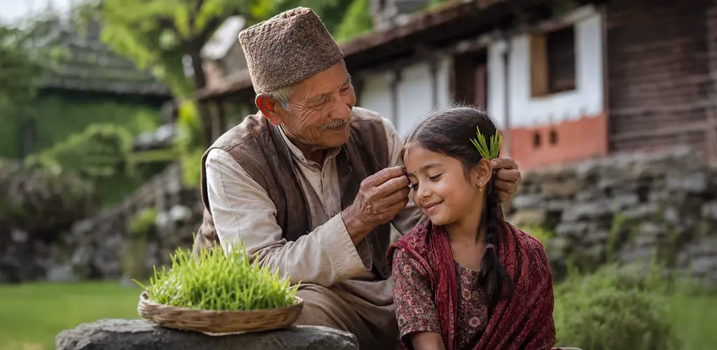 placing harela behind the ears