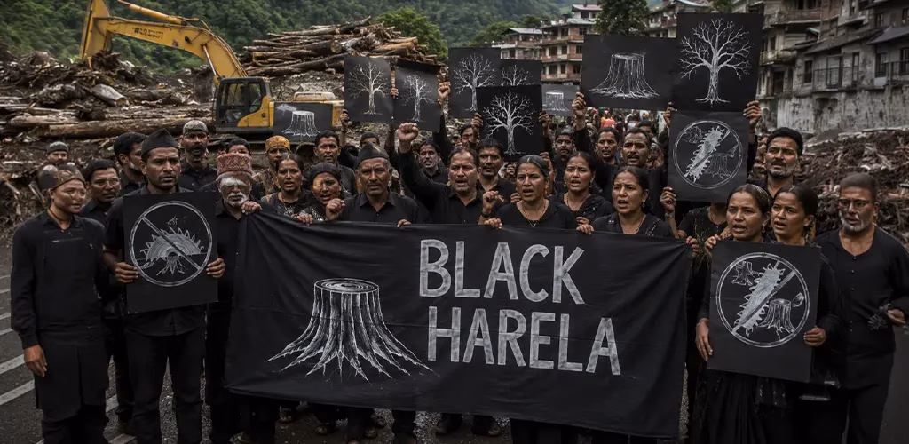 Black harela protest