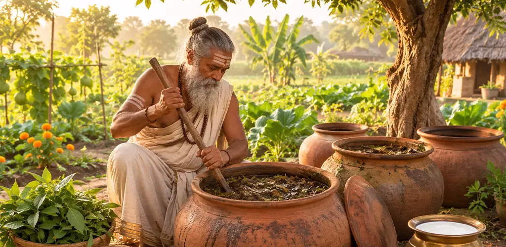 Preparing Kunapa - Natural Plant Nourishment