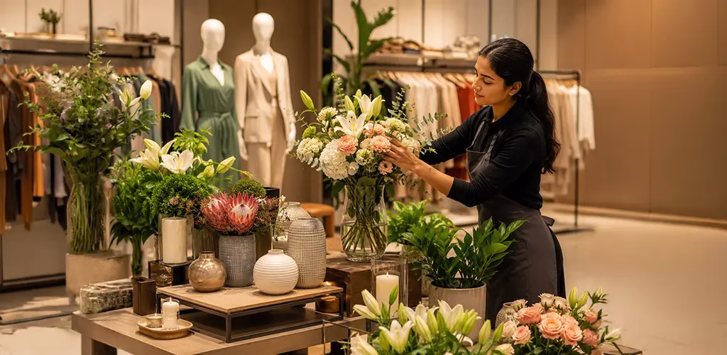 Visual merchandising and floristry