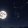 the night sky showing the constellations of Purva and Uttara Bhadrapada