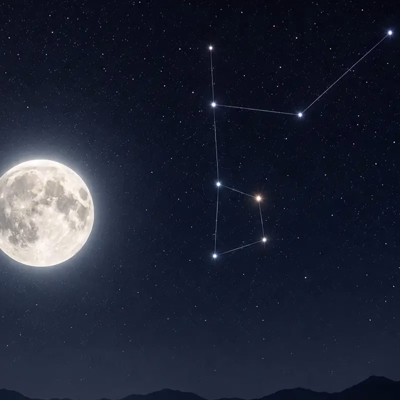 the night sky showing the constellations of Purva and Uttara Bhadrapada