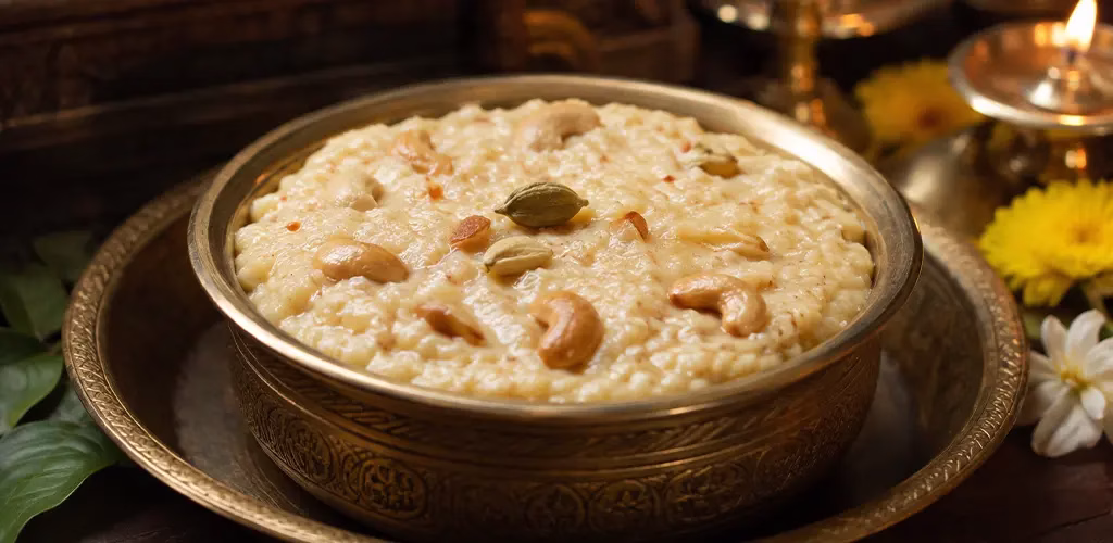 Hayagreeva Maddi, the traditional prasad offered to Lord Hayagriva