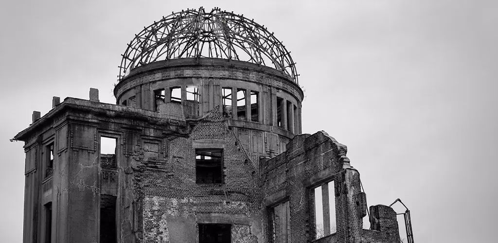 Hiroshima Peace Memorial after the bombing