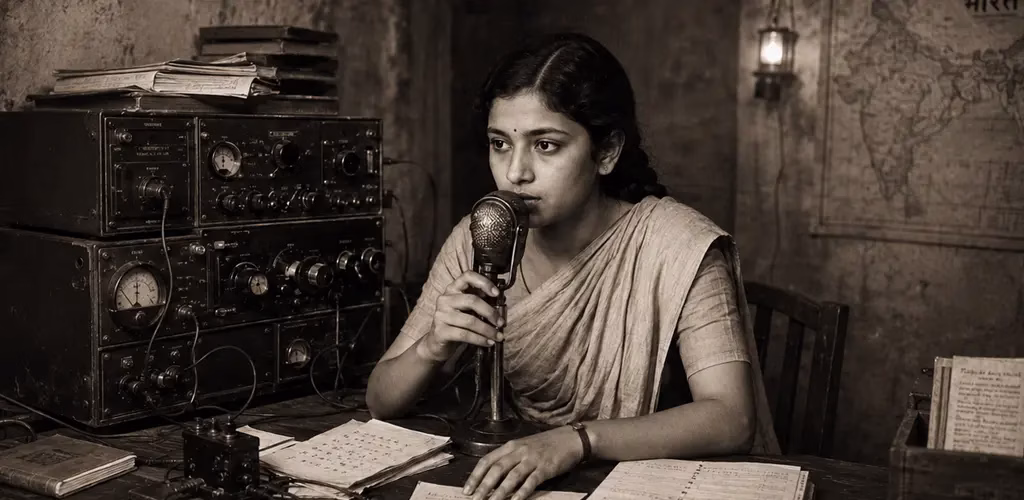 Usha Mehta, who started a secret radio station