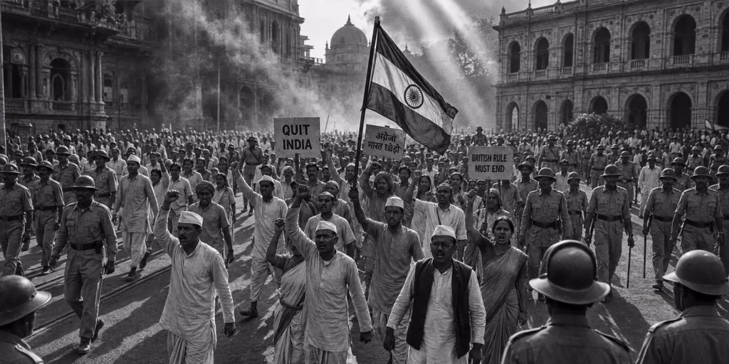 Quit India Movement protest
