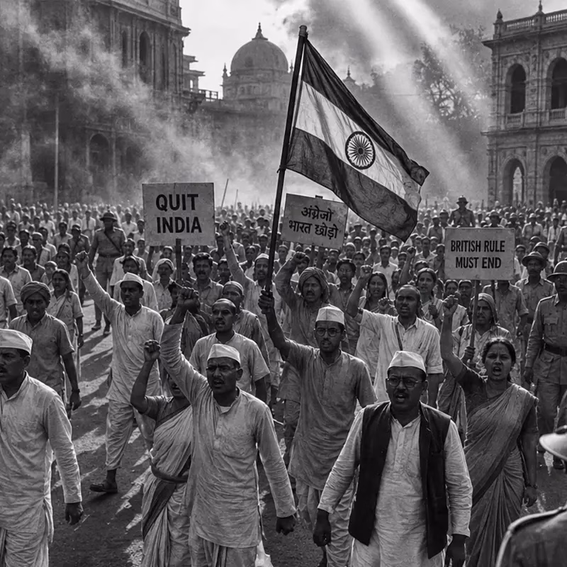 Quit India Movement protest