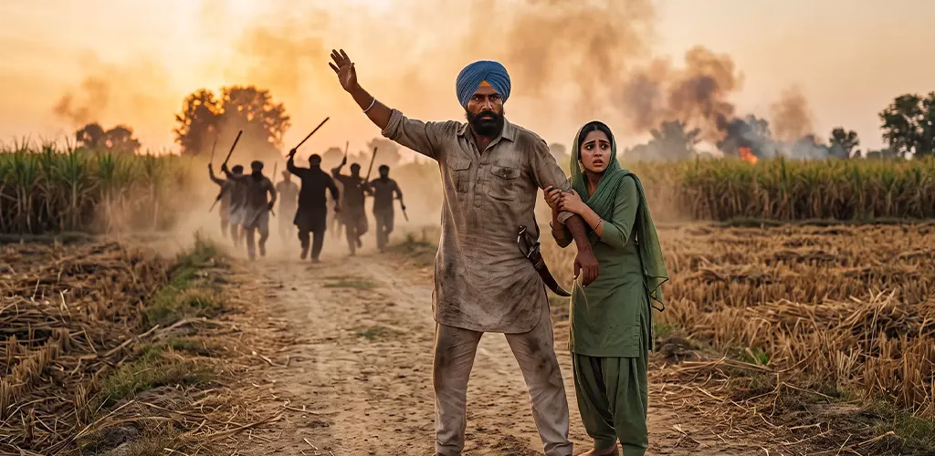 Boota Singh saving Zainab from Communal Violence during partition