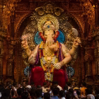 Lalbaugcha Raja idol during Ganesh Chaturthi