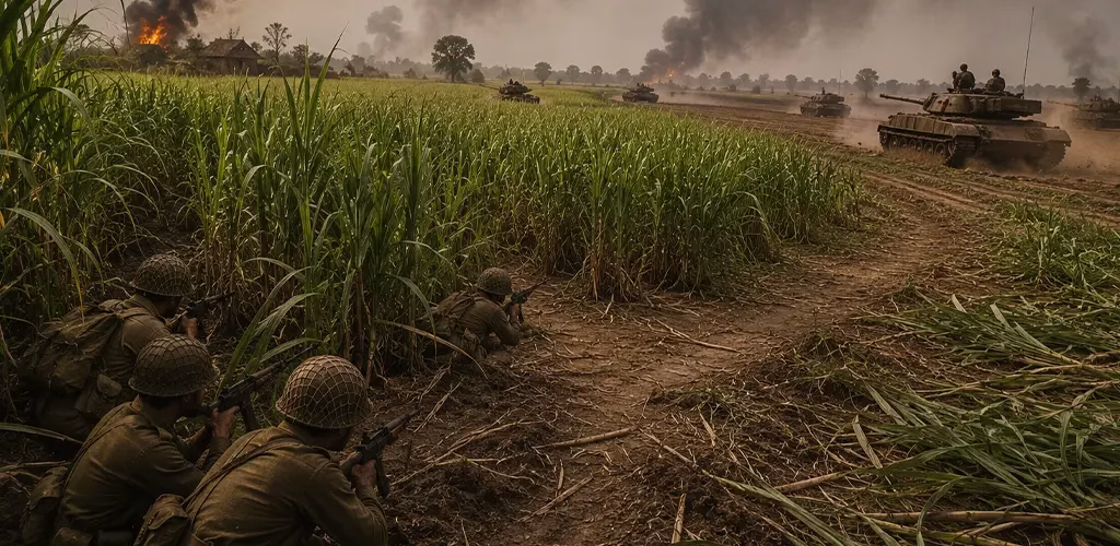 visuals of war in Punjab