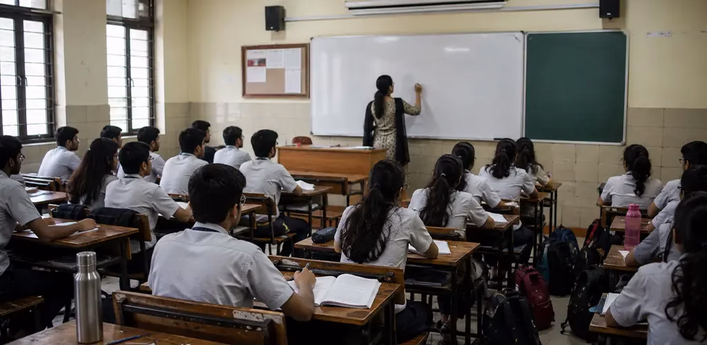 an average classroom in India in today’s time